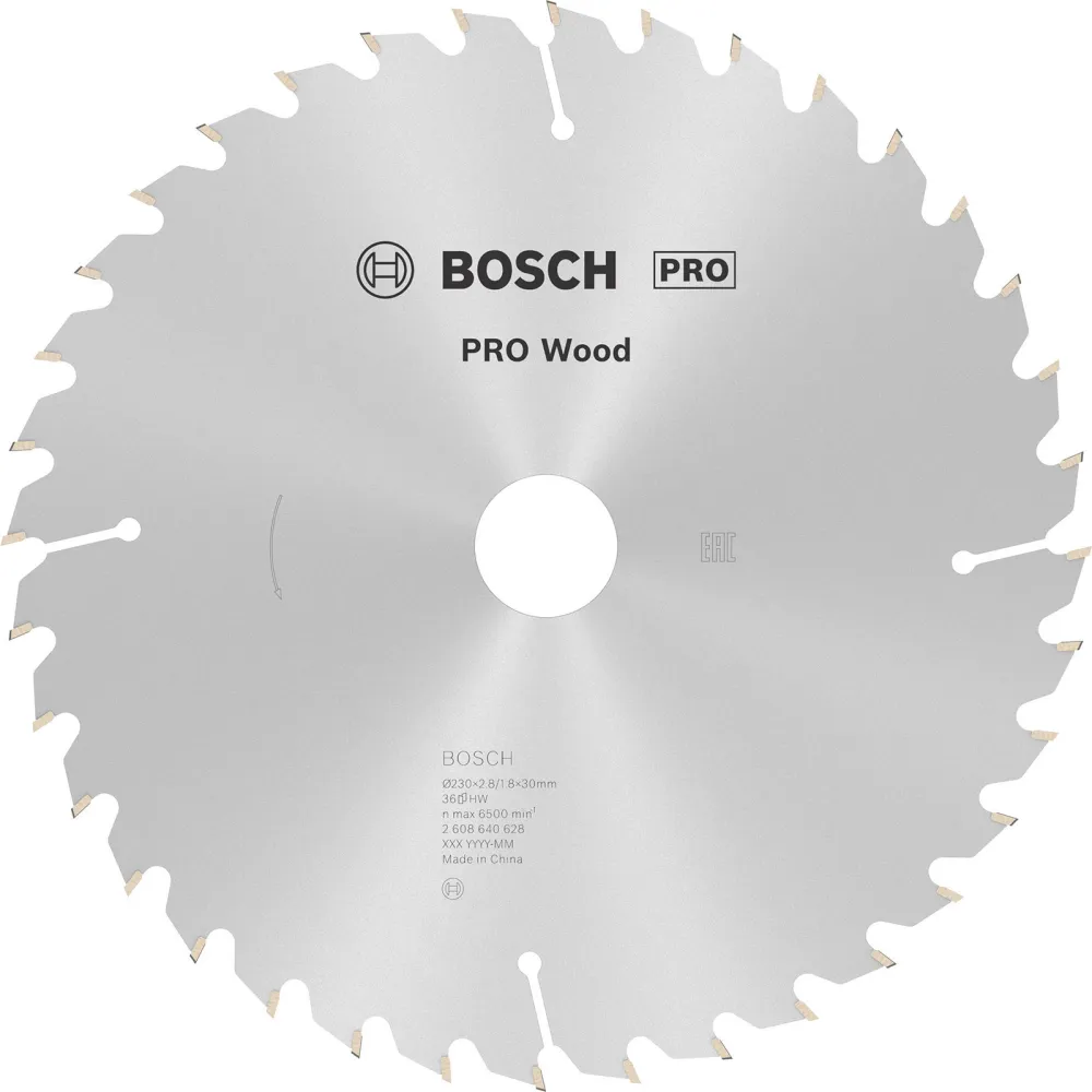 Bosch PRO Wood Kreissägeblatt 230 x 2,8 x 30 mm - 2608640628