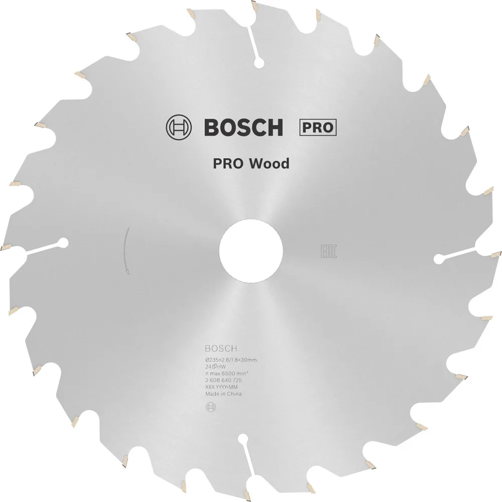Bosch PRO Wood Kreissägeblatt 235 x 2,8 x 30 mm - 2608640725