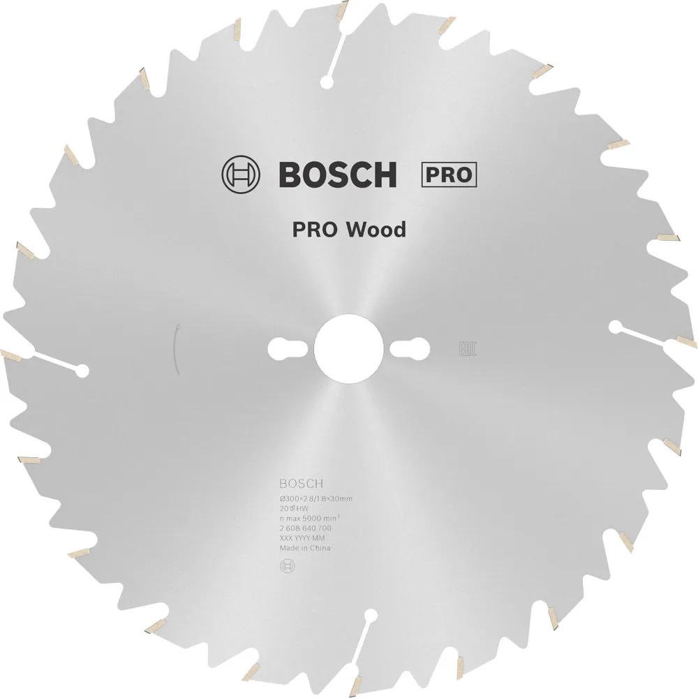 Bosch PRO Wood Kreissägeblatt 300 x 2,8 x 30 mm - 2608640700