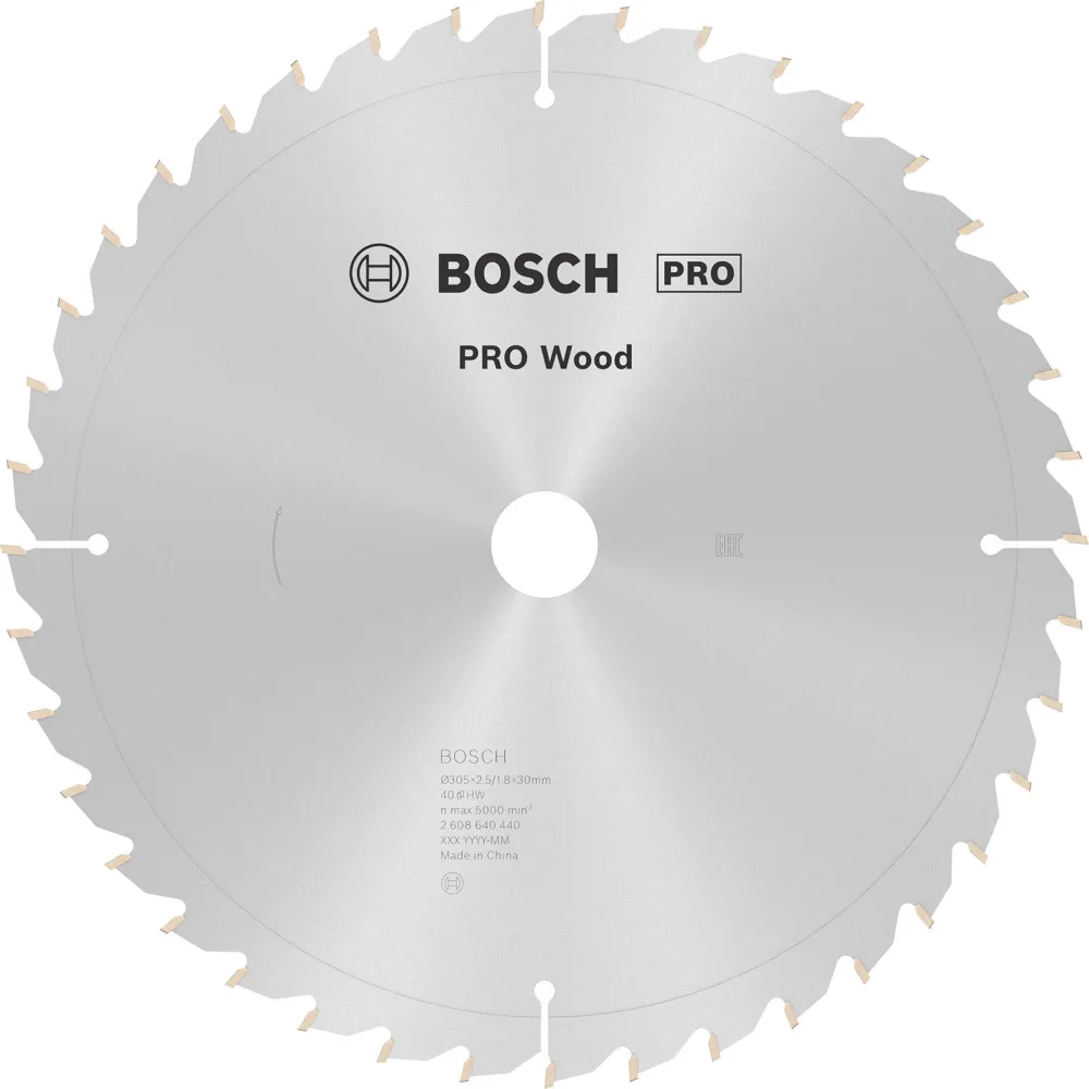 Bosch PRO Wood Kreissägeblatt 305 x 2,5 x 30 mm - 2608640440
