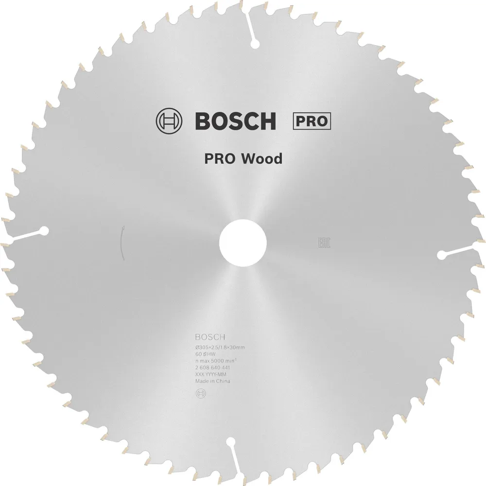 Bosch PRO Wood Kreissägeblatt 305 x 2,5 x 30 mm - 2608640441