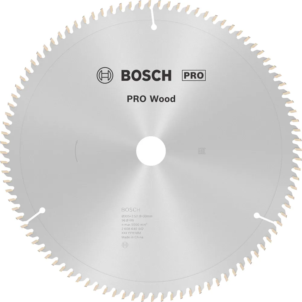 Bosch PRO Wood Kreissägeblatt 305 x 2,5 x 30 mm - 2608640442