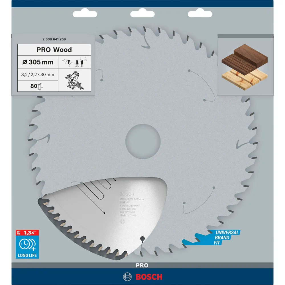 Bosch PRO Wood Kreissägeblatt 305 x 3,2 x 30 mm - 2608641769