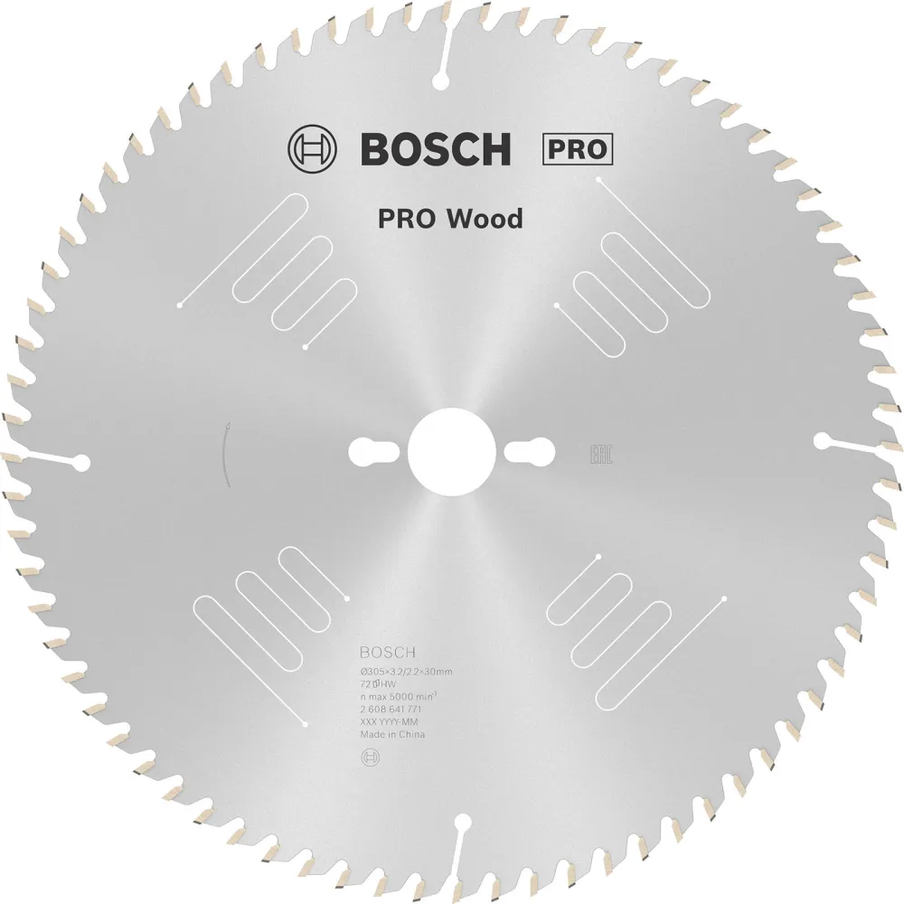 Bosch PRO Wood Kreissägeblatt 305 x 3,2 x 30 mm - 2608641771