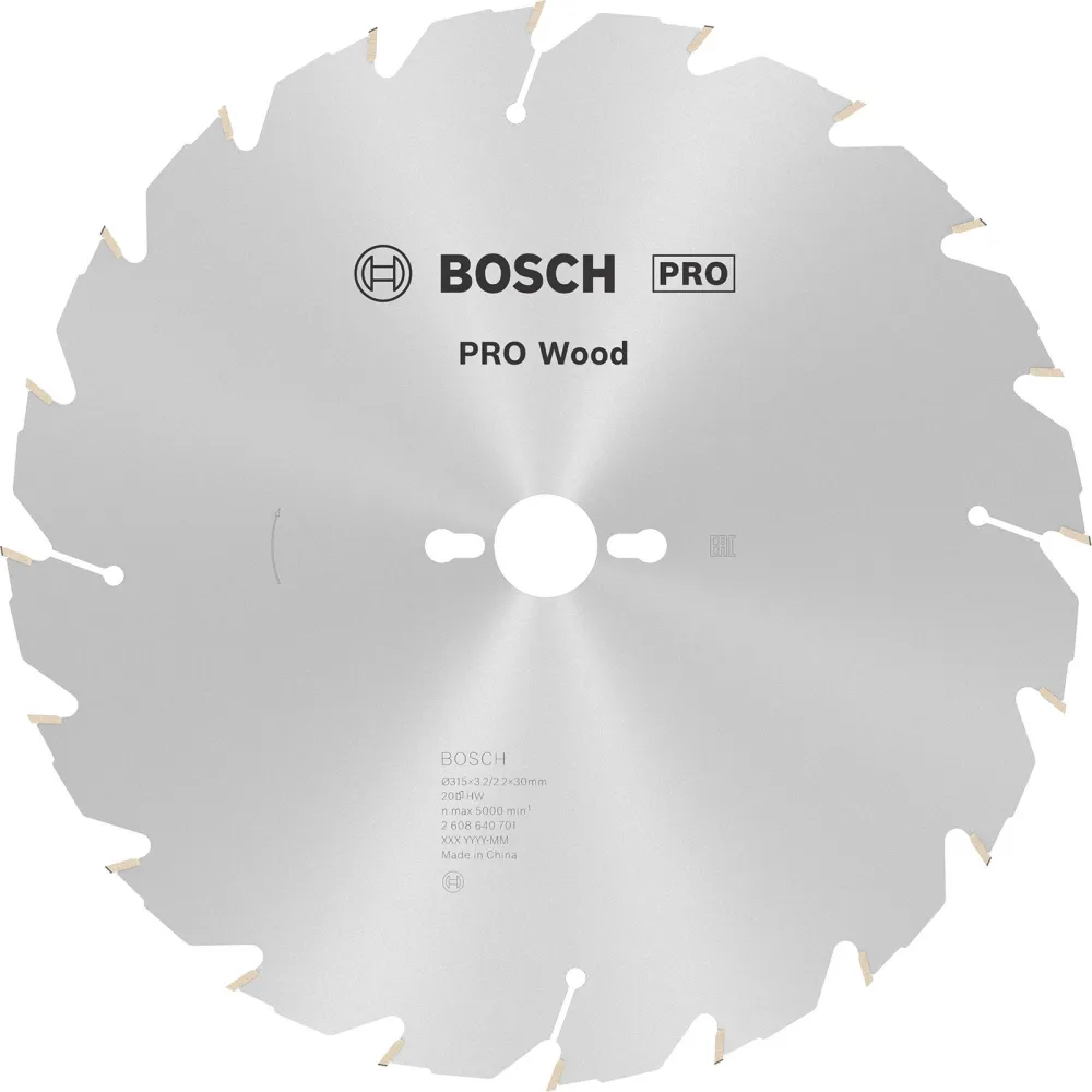 Bosch PRO Wood Kreissägeblatt 315 x 3,2 x 30 mm - 2608640701