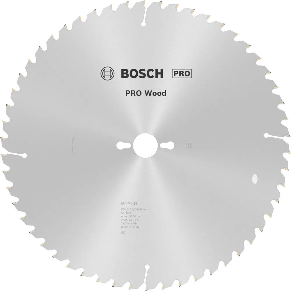 Bosch PRO Wood Kreissägeblatt 350 x 3,5 x 30 mm - 2608640674