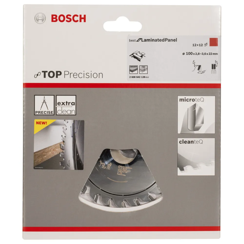 Bosch Vorritzblatt Top Precision Best Laminated Panel, 100 x 22 x 2,8 - 3,6 mm -2608642128