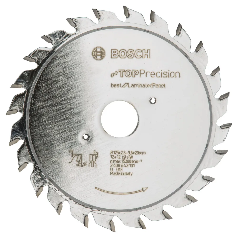 Bosch Vorritzblatt Top Precision Best Laminated Panel, 125 x 20 x 2,8 - 3,6 mm -2608642131