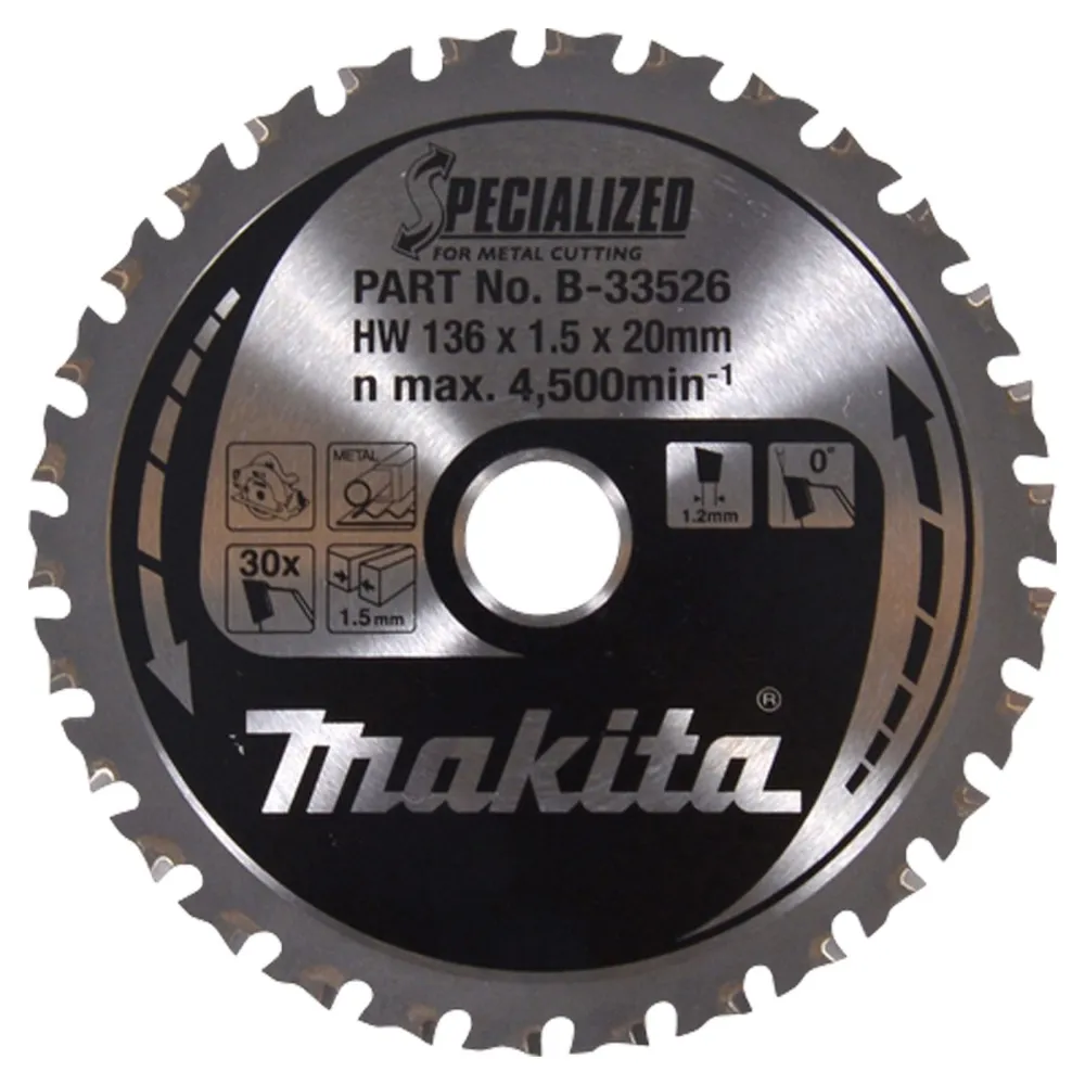 Makita SPECIALIZED Sägeblatt136x20x30Z - B-33526