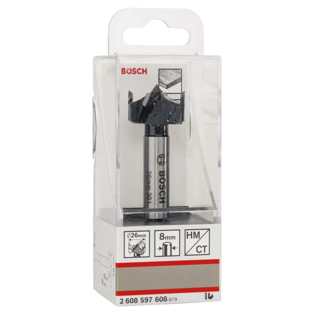 Bosch Kunstbohrer HM 26 x 90 mm d 8 mm - 2608597608