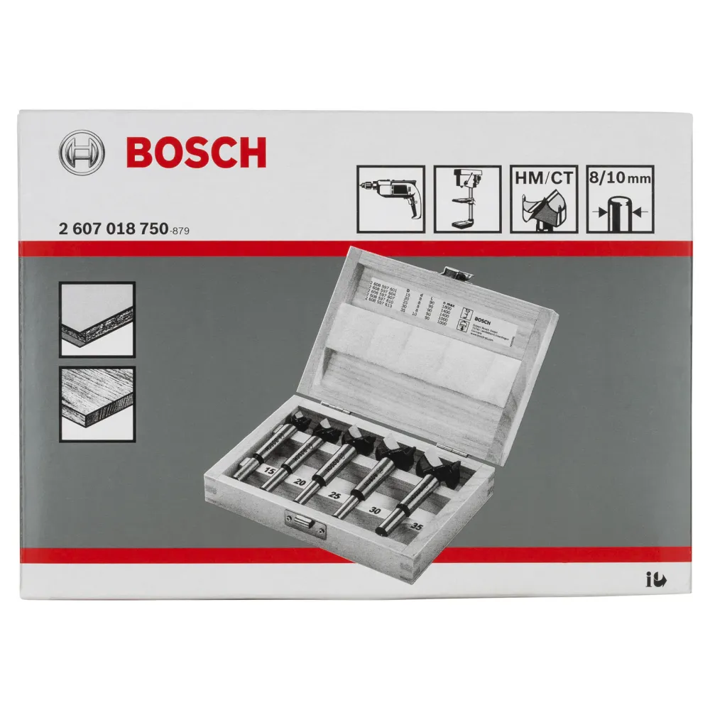 Bosch Kunstbohrer-Set HM, 5tlg., 15 - 35 mm - 2607018750