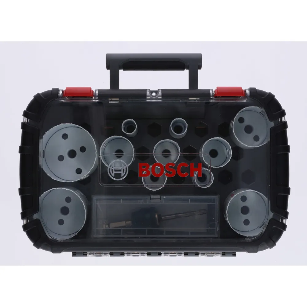 Bosch 14tlg Universal-Set Progressor Wood&Metall Lochsägen (Ø 20/22/25/32/35/40/44/51/60/68/76 mm) - 2608594193