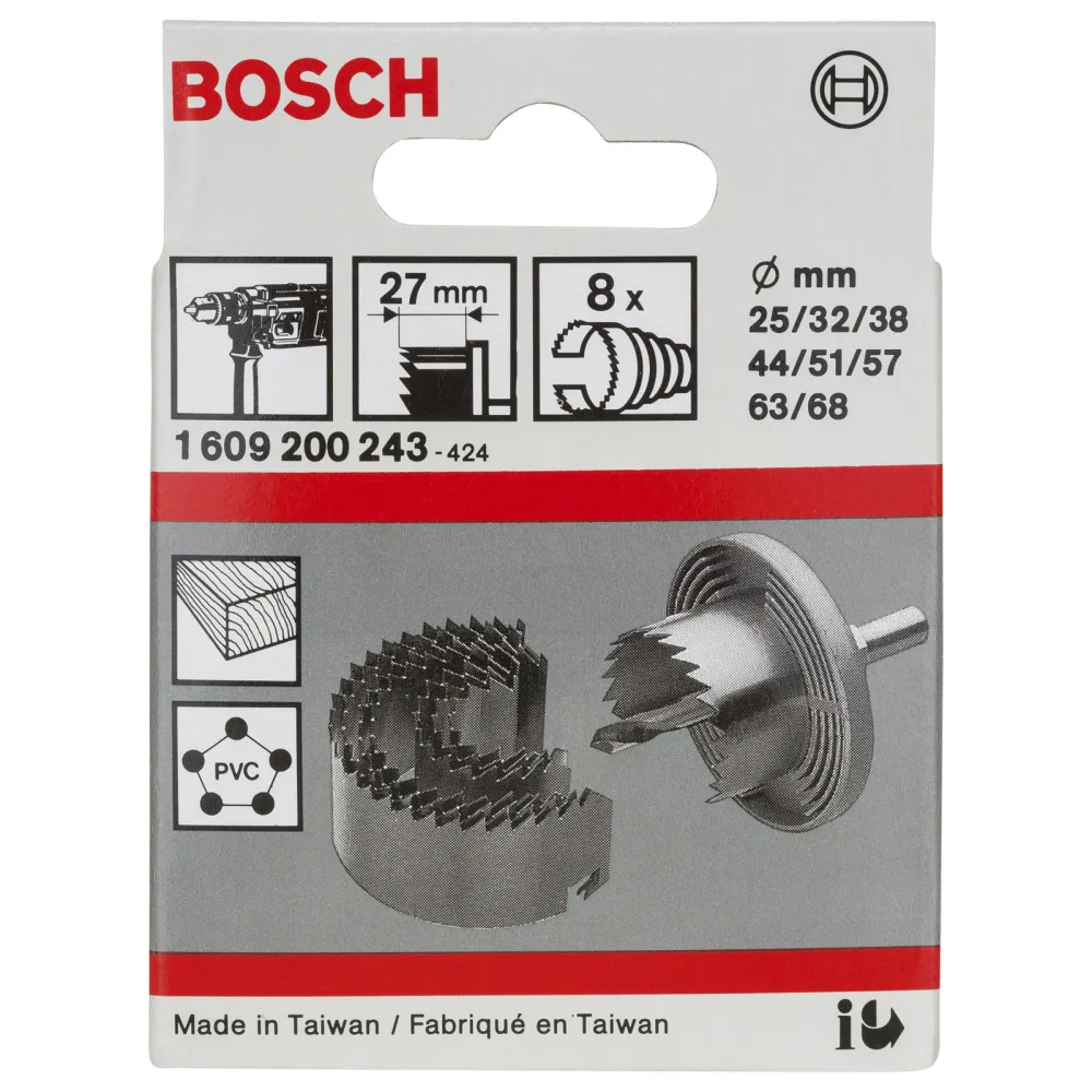 Bosch Sägekranz-Set, 8tlg., 25 - 68 mm -1609200243