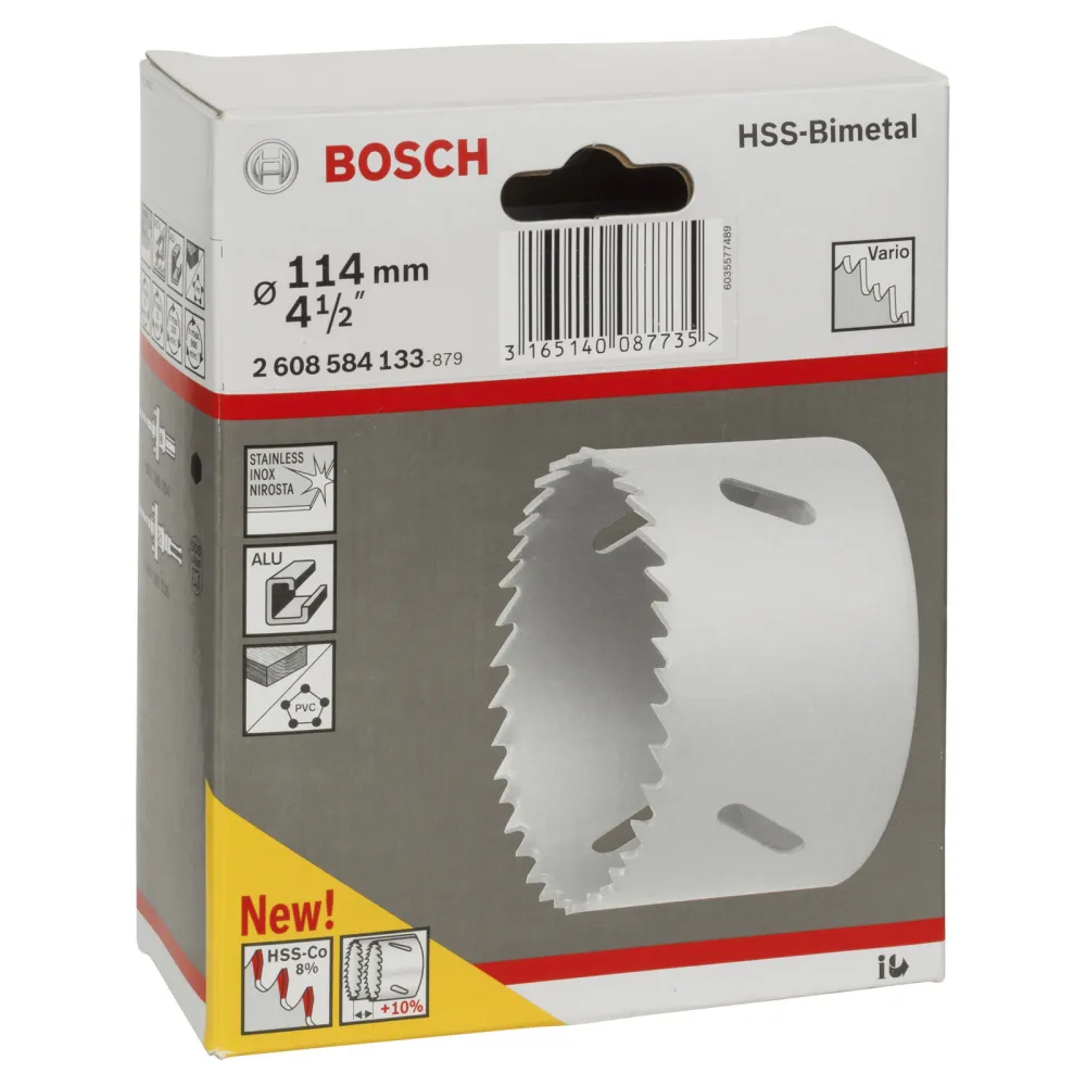 Bosch Lochsäge HSS-Bimetall für Standardadapter 114 mm 4 1/2" - 2608584133