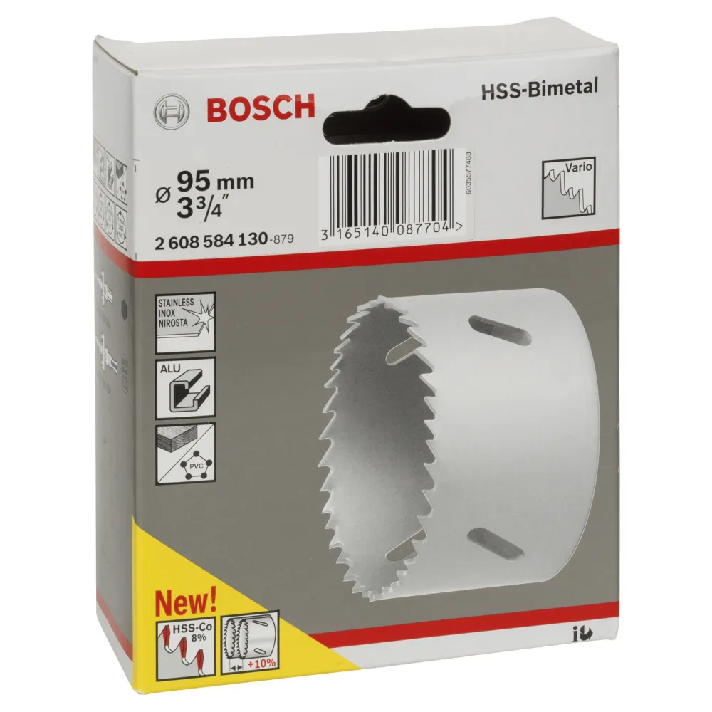 Bosch Lochsäge HSS-Bimetall für Standardadapter 95 mm 3 3/4" - 2608584130
