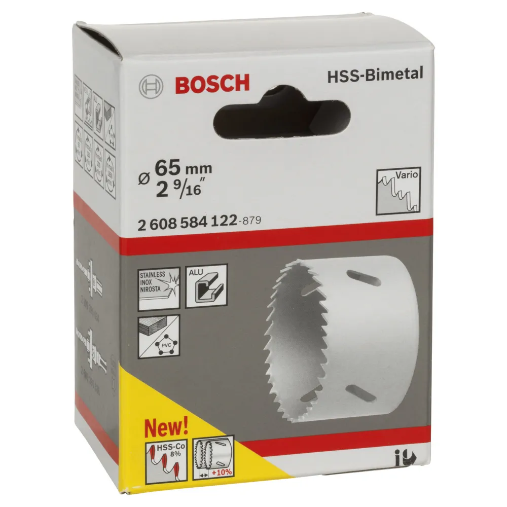 Bosch Lochsäge HSS-Bimetall für Standardadapter 65 mm 2 9/16" - 2608584122