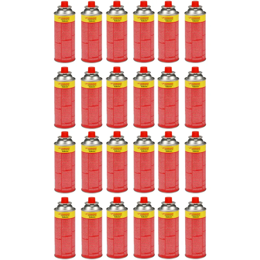 ROTHENBERGER Industrial Gaskartusche RoButan 220 g / 393 ml, Bajonett-Verschluss, MSF-1A, Ventilkartusche Gas Outdoor Camp...