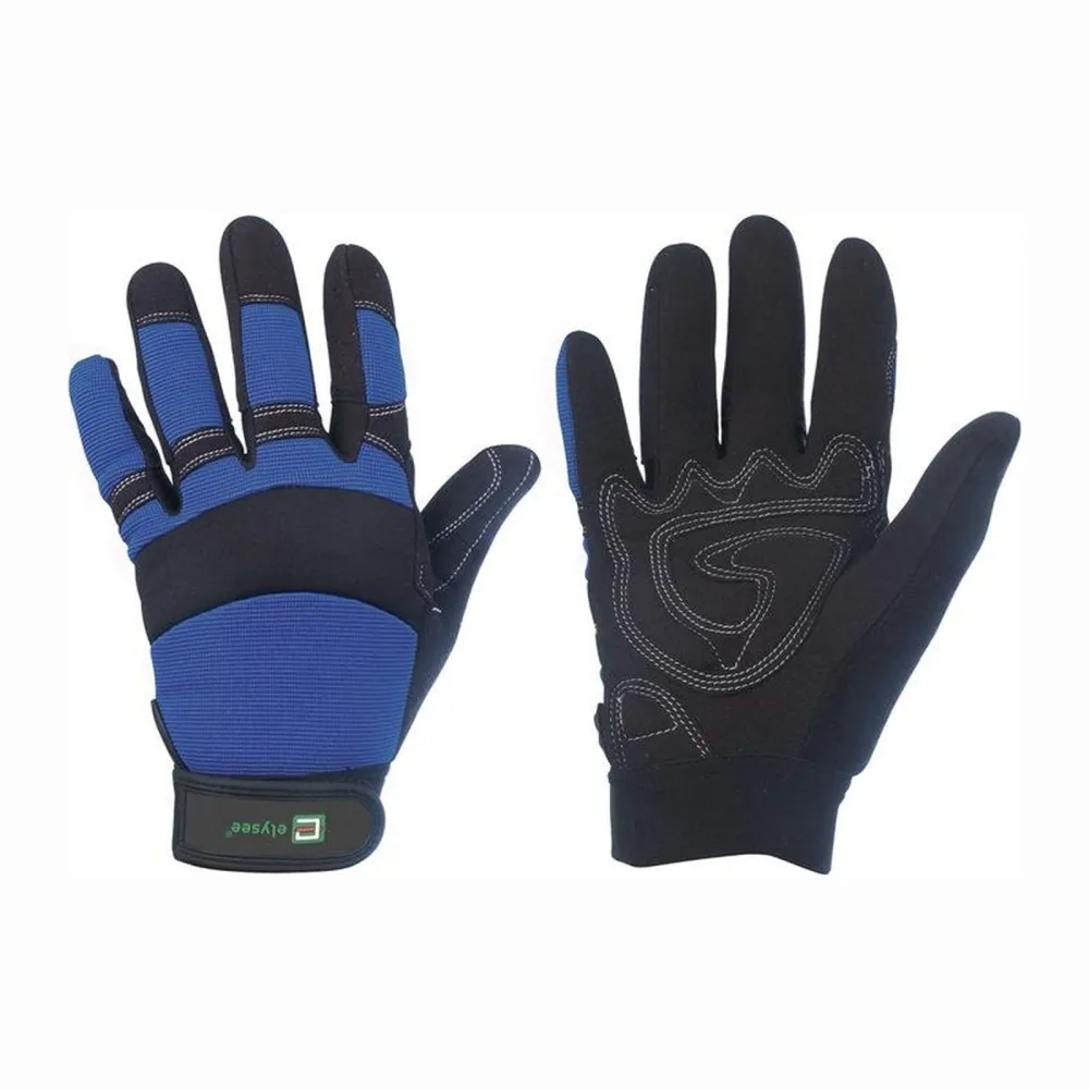 ELYSEE 1 Paar Kunstlederhandschuhe Master schwarz / blau Gr. 11 - 0870-11H