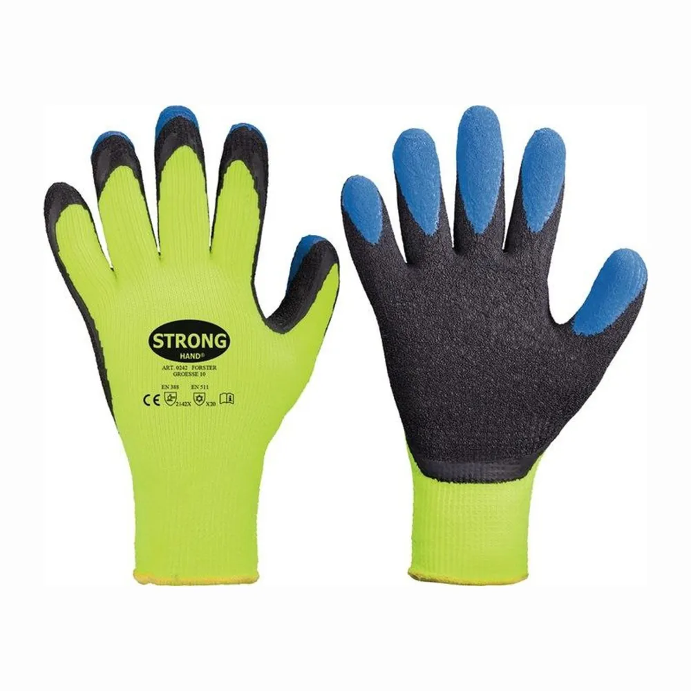 STRONGHAND Handschuhe Forster neon-gelb / blau EN 388 EN 511 PSA II Gr. 10 - 0242-10H