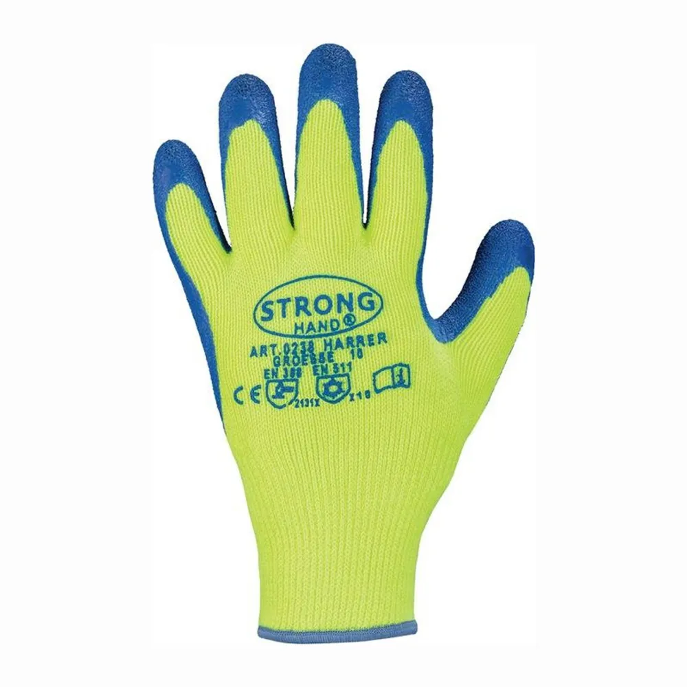 STRONGHAND Handschuhe Harrer gelb / blau EN 388 EN 511 PSA II Gr. 10 - 0238-10H