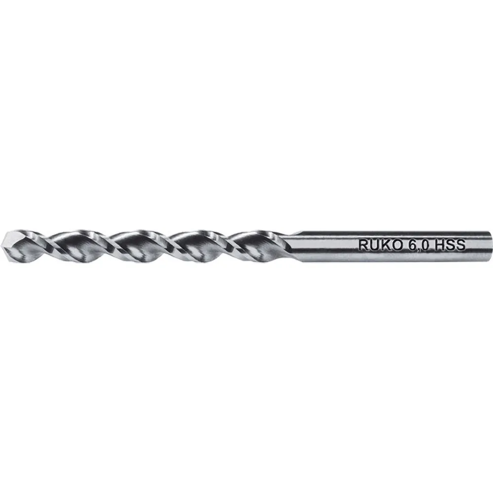 RUKO 10x Spiralbohrer DIN 338 TL 3000 HSS Ø 7,7 mm - 258077