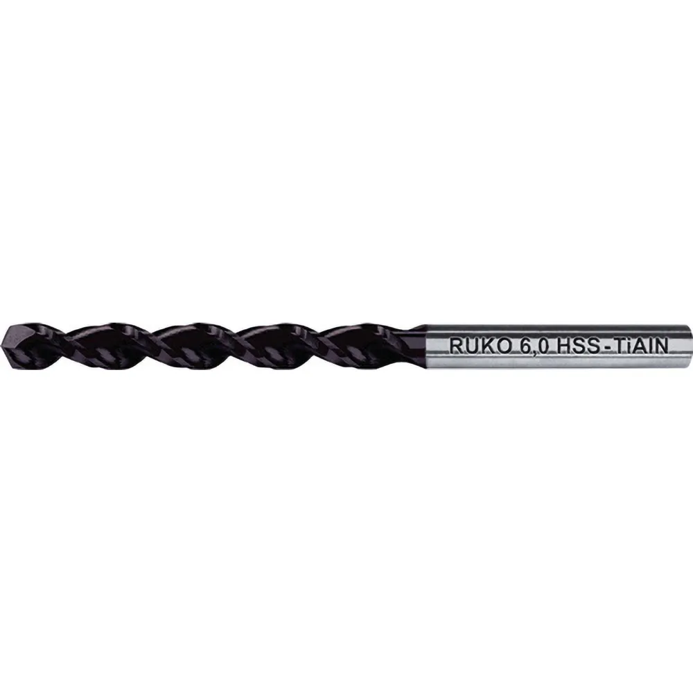 RUKO 10x Spiralbohrer DIN 338 TL 3000 TiAlN HSS Ø 9,1 mm - 258091F