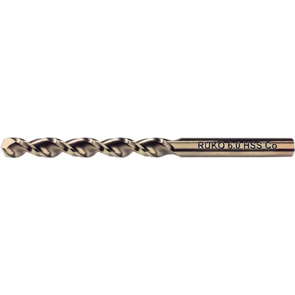 RUKO 10x Spiralbohrer DIN 338 UTL 3000 HSSE-Co 5 Ø 4 mm - 229040
