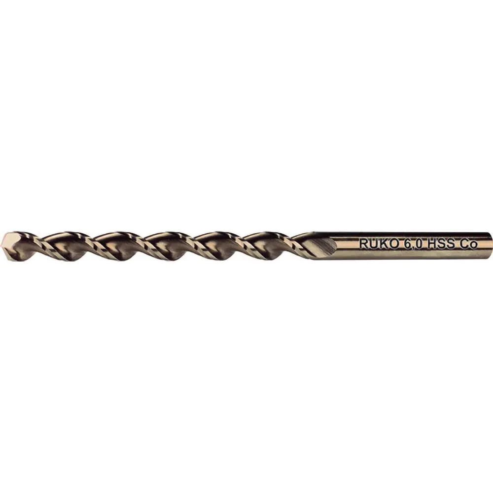 RUKO 10x Spiralbohrer DIN 340 TL 3000 HSSE-Co 5 Ø 8 mm - 253080
