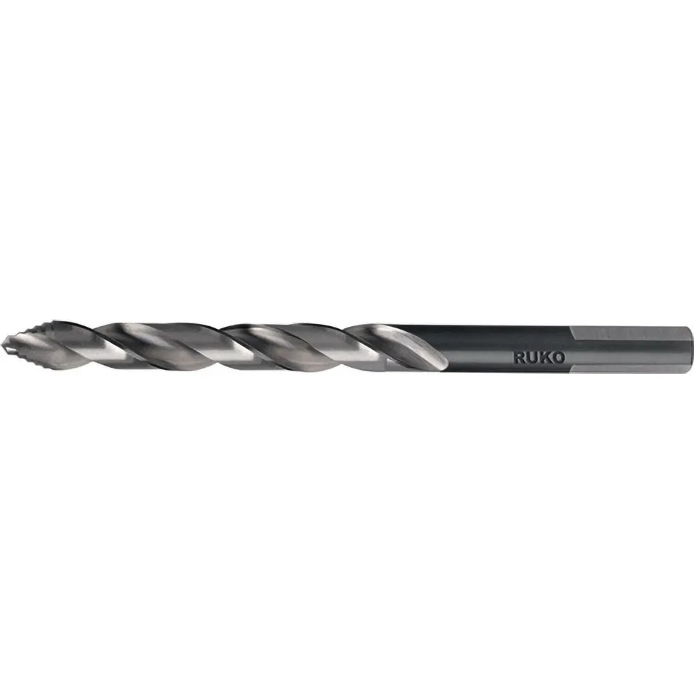RUKO 10x Spiralbohrer FLOWSTEP Spitze DIN 338 HSS Zylinderschaft Ø 1 mm - 259010