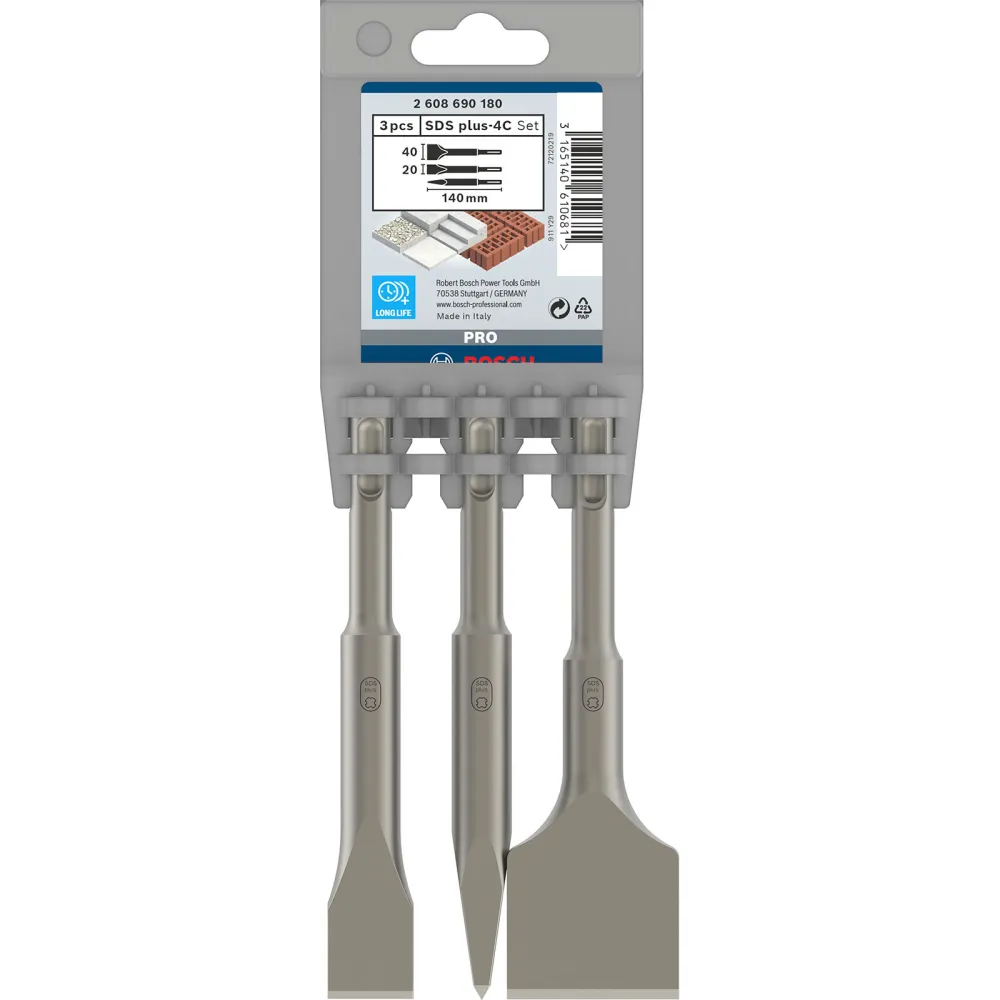 Bosch PRO SDS plus-4C Meißel-Set 20; 40x140; 140; 140 mm - 2608690180