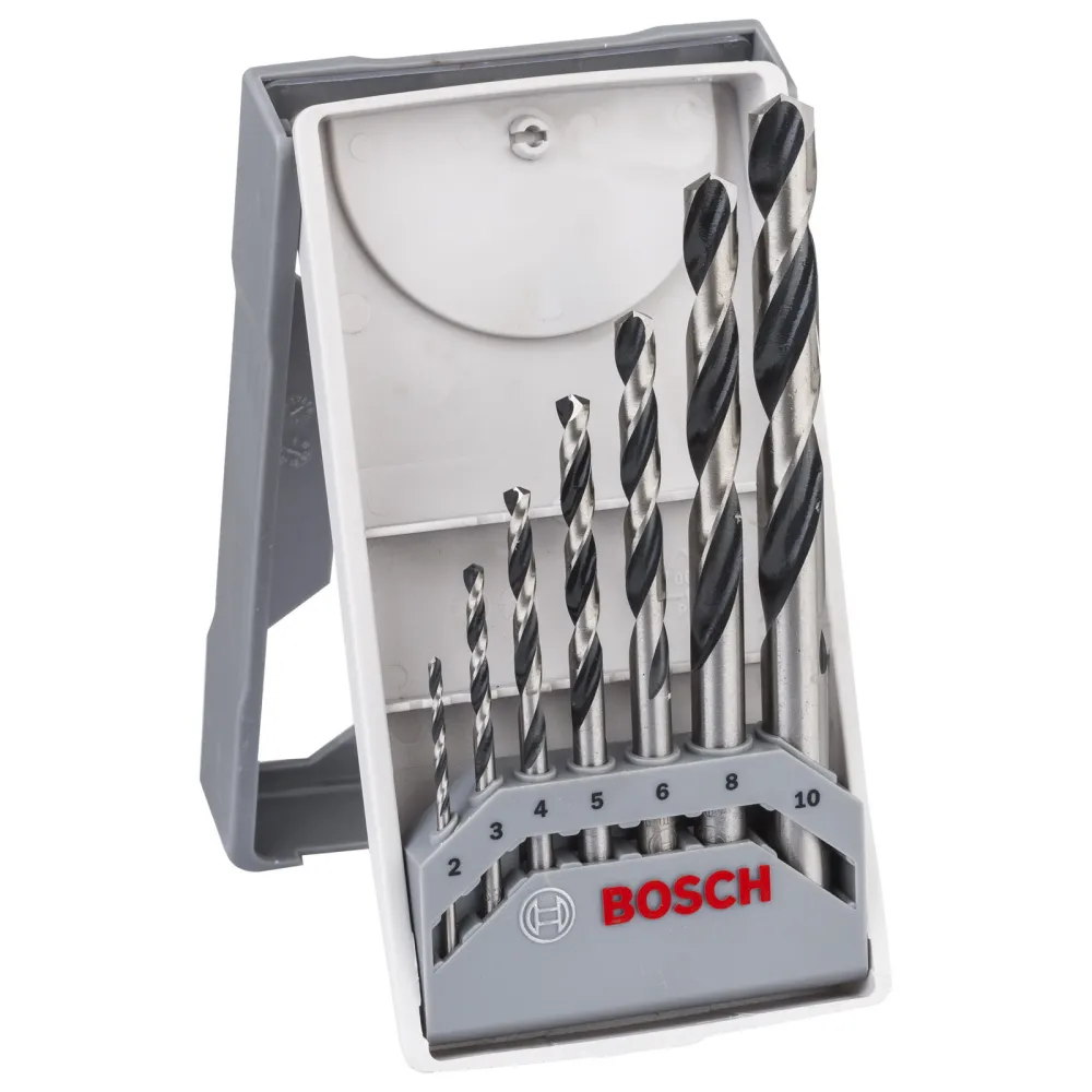 Bosch 7tlg. HSS-Spiralbohrer PointTeQ, 2-10mm, X-Pro Line - 2608577347