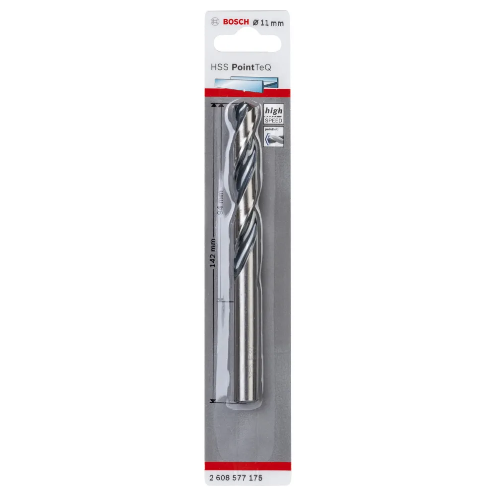 Bosch 1x HSS PointTeQ DIN 338 11 x 94 x 142 mm - 2608577175