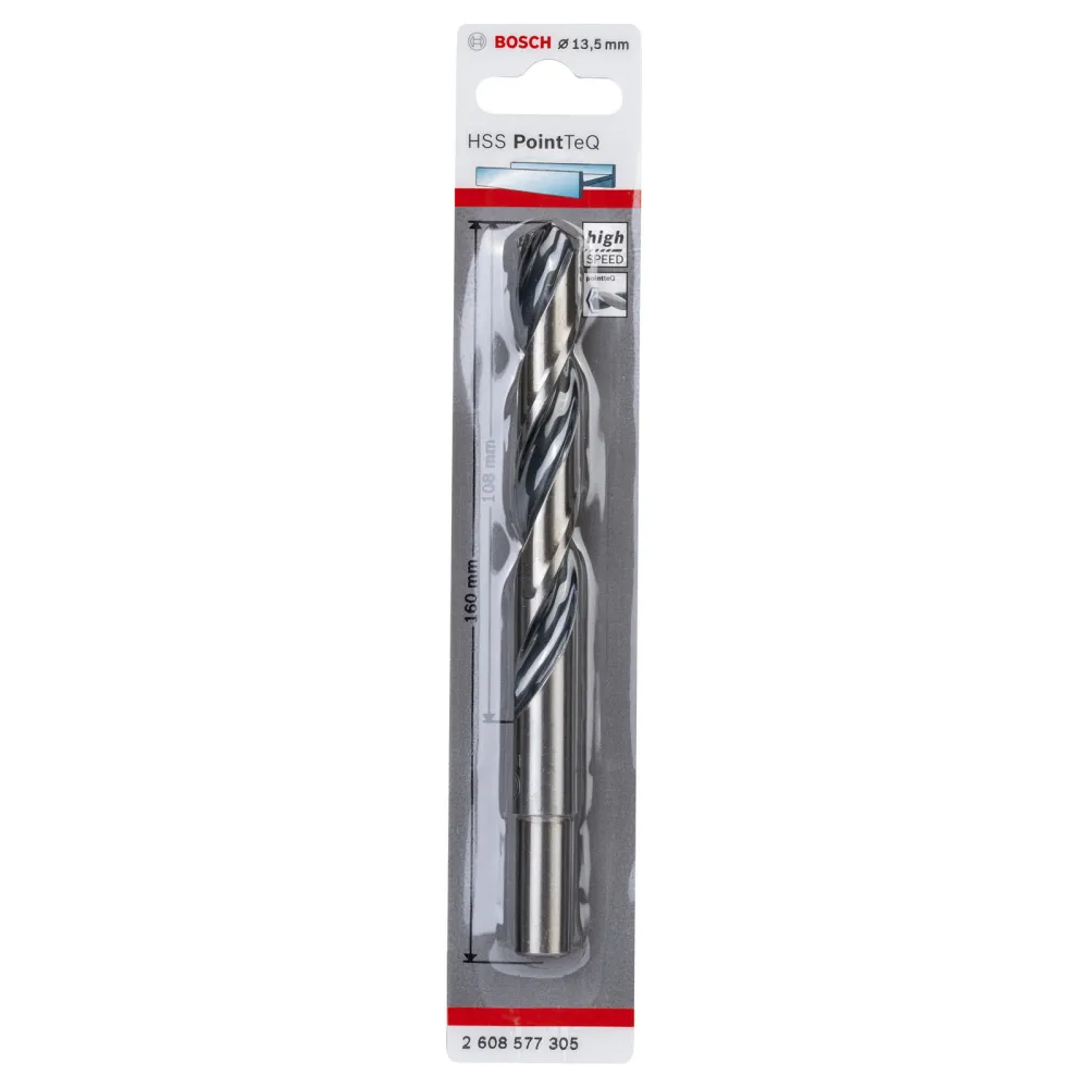 Bosch 1x HSS PointTeQ DIN 338 red. Schaft 13,5 x 108 x 160 mm - 2608577305