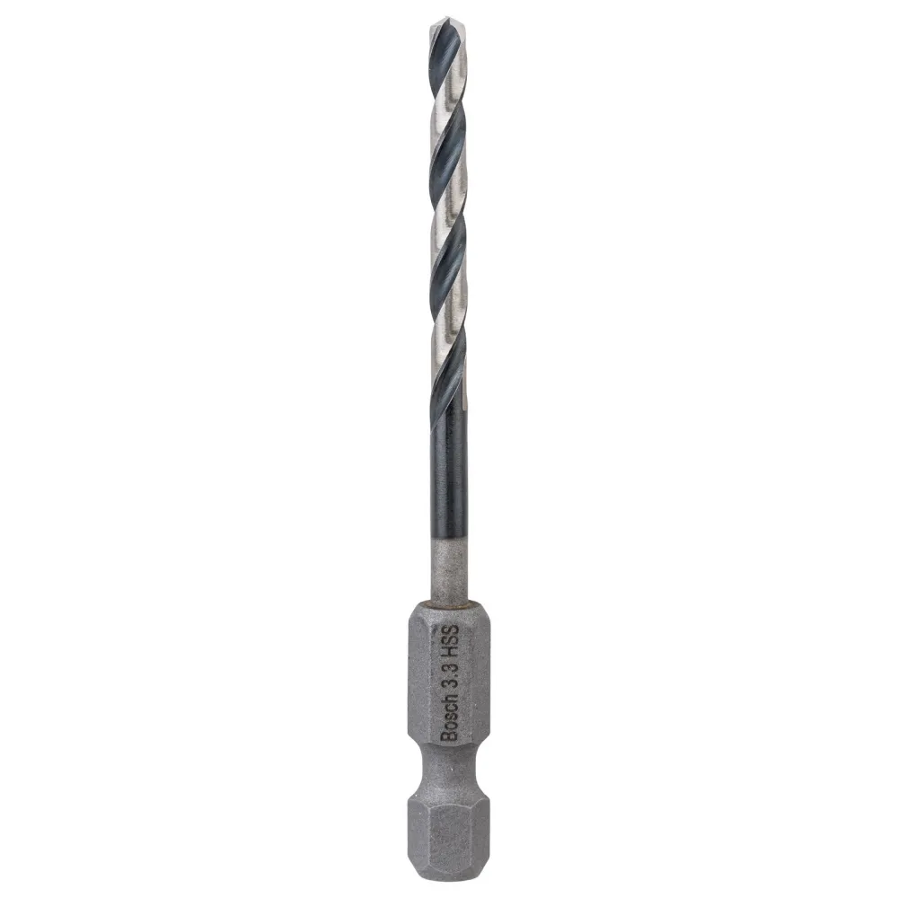 Bosch 1x HSS Spiralbohrer Impact Control mit Sechskantschaft 3,3 x 36 x 75 mm - 2608577050