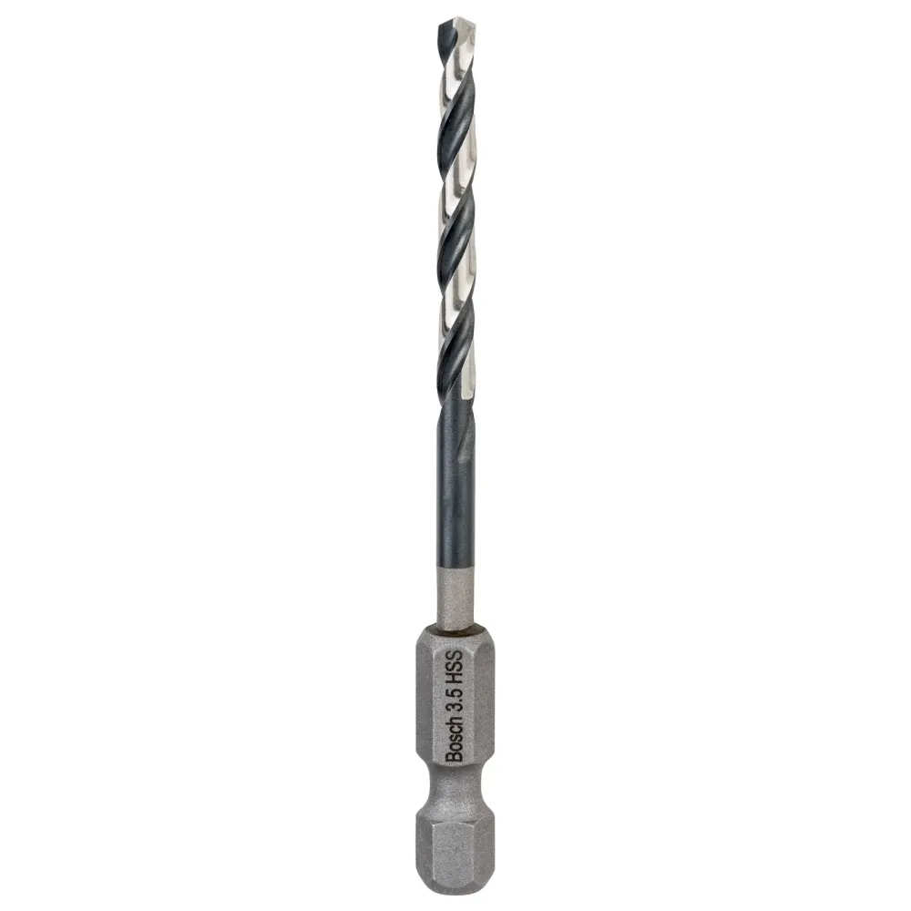 Bosch 1x HSS Spiralbohrer Impact Control mit Sechskantschaft 3,5 x 39 x 79 mm - 2608577051
