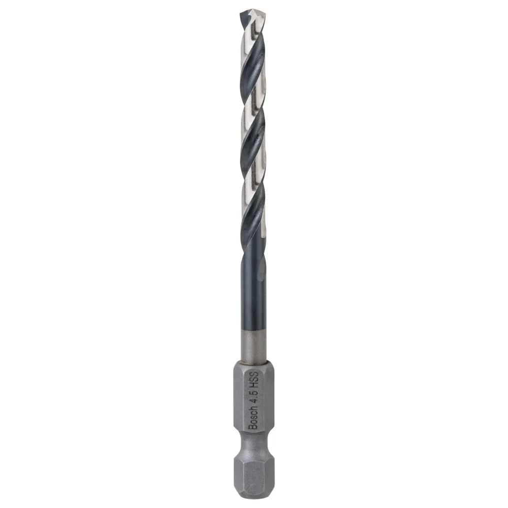 Bosch 1x HSS Spiralbohrer Impact Control mit Sechskantschaft 4,5 x 47 x 87 mm - 2608577055