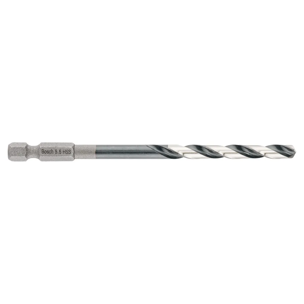 Bosch 1x HSS Spiralbohrer Impact Control mit Sechskantschaft 5,5 x 57 x 98 mm - 2608577057