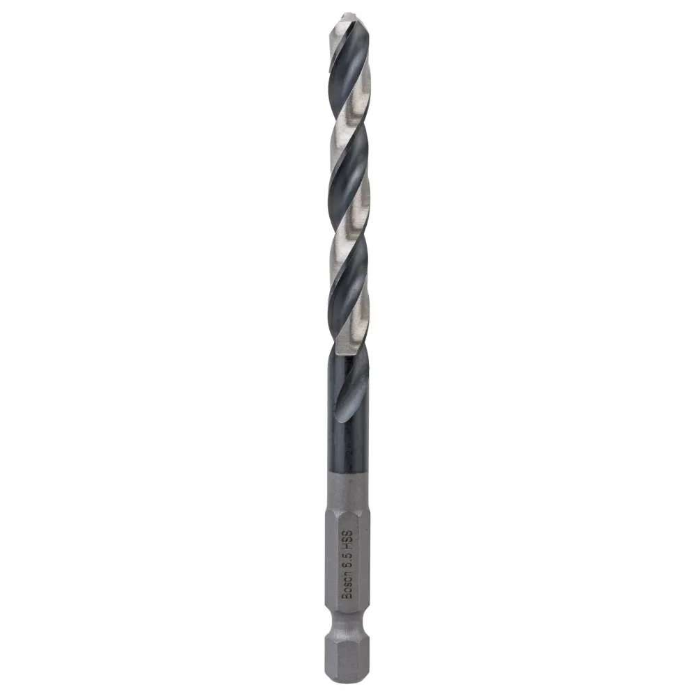 Bosch 1x HSS Spiralbohrer Impact Control mit Sechskantschaft 6,5 x 63 x 107 mm - 2608577059