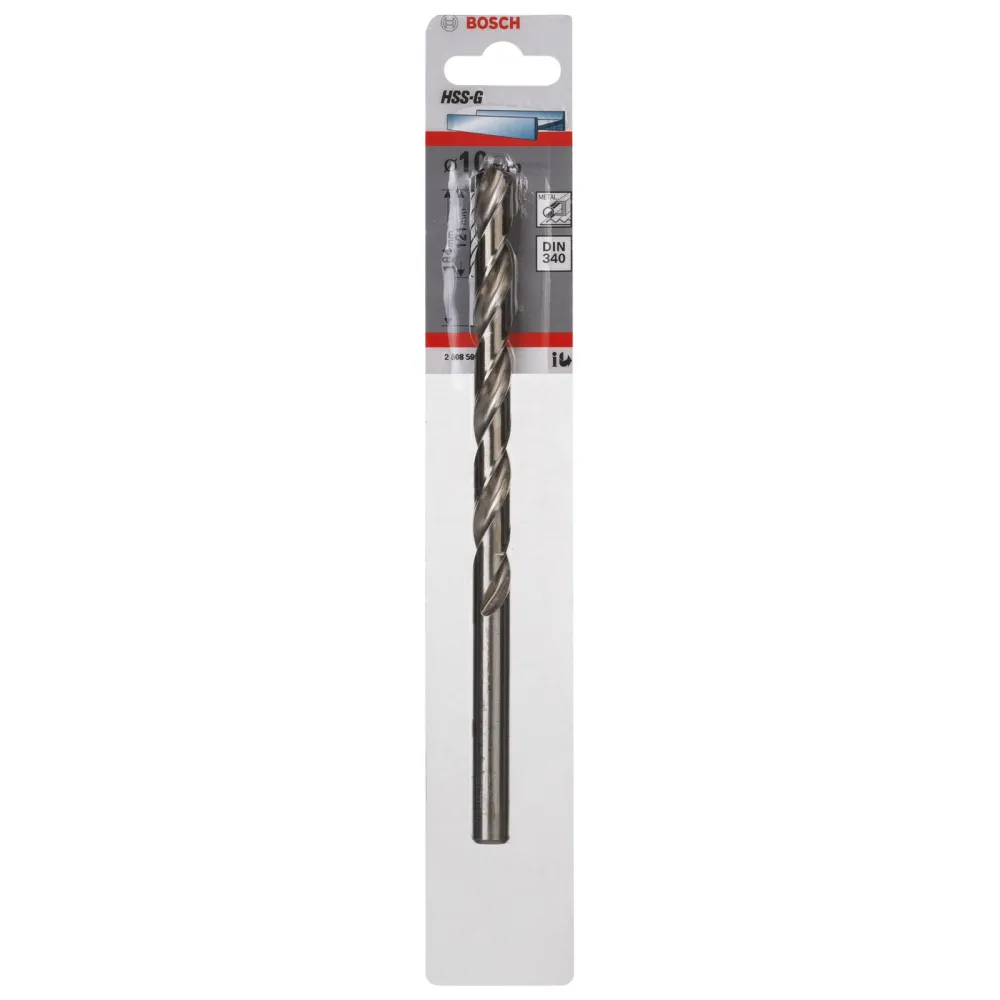 Bosch 1x Metallbohrer HSS-G DIN 340 10 x 121 x 184 mm - 2608595690