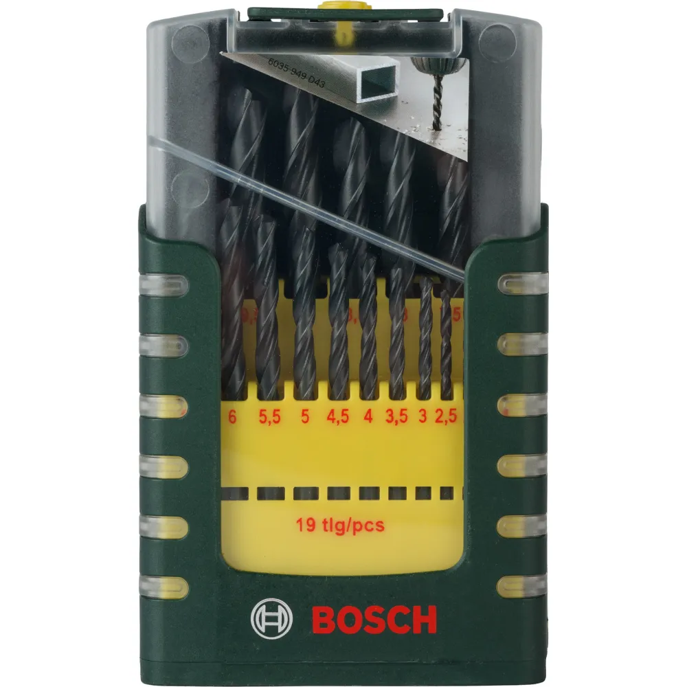 Bosch Metallbohrer-Set HSS-R 19tlg. 1 - 10 mm Gripbox - 2607017151