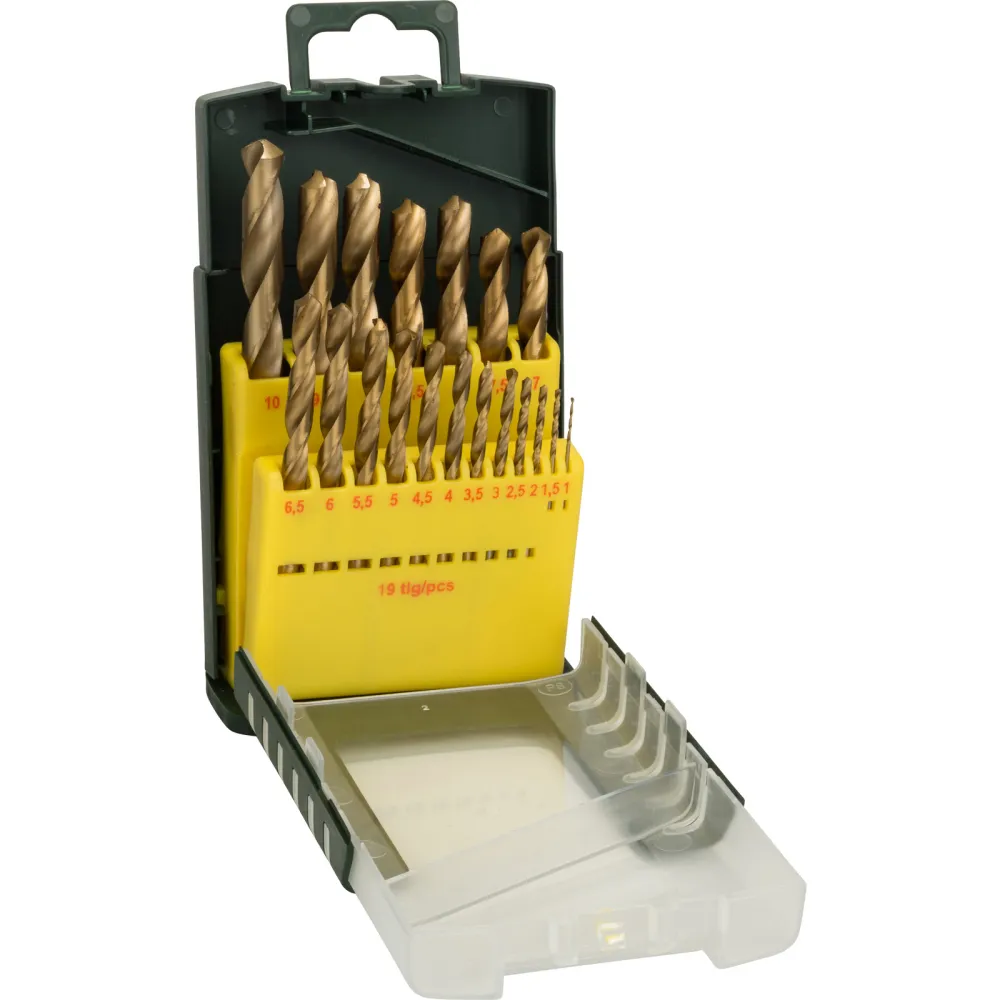 Bosch Metallbohrer-Set HSS-TiN 19tlg. 1 -10 mm Gripbox - 2607017152