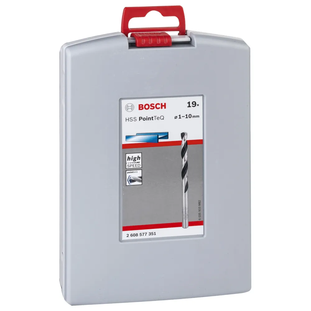 Bosch Pro Box 19 tlg. HSS-Spiralbohrer PointTeQ, 1,0–10,0 mm - 2608577351