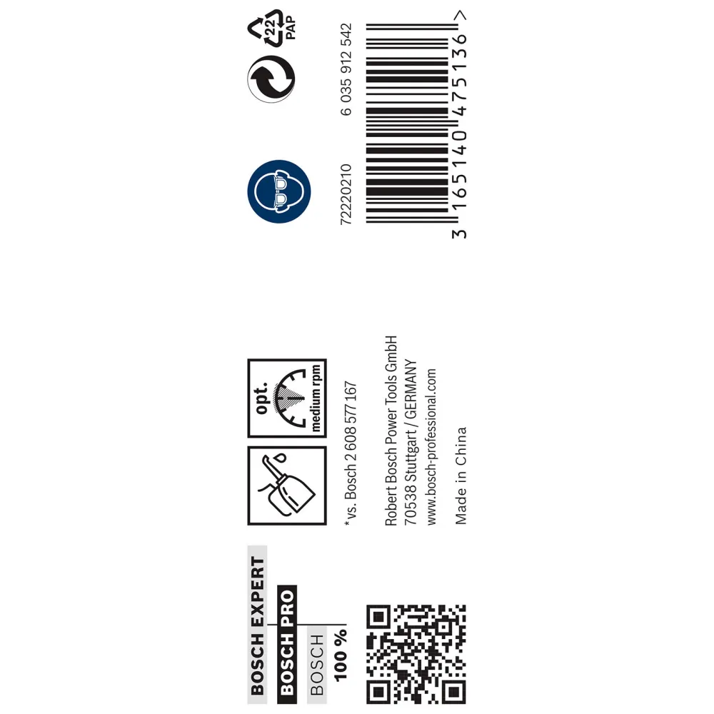 Bosch PRO Metal HSS-G Spiralbohrer 8,1 x 75 x 117 mm - 2608585508