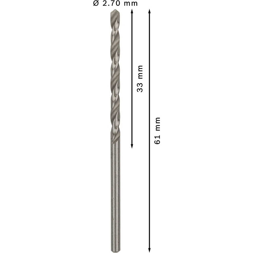 Bosch PRO Metal HSS-G Spiralbohrer 2,7 x 33 x 61 mm - 2608585479