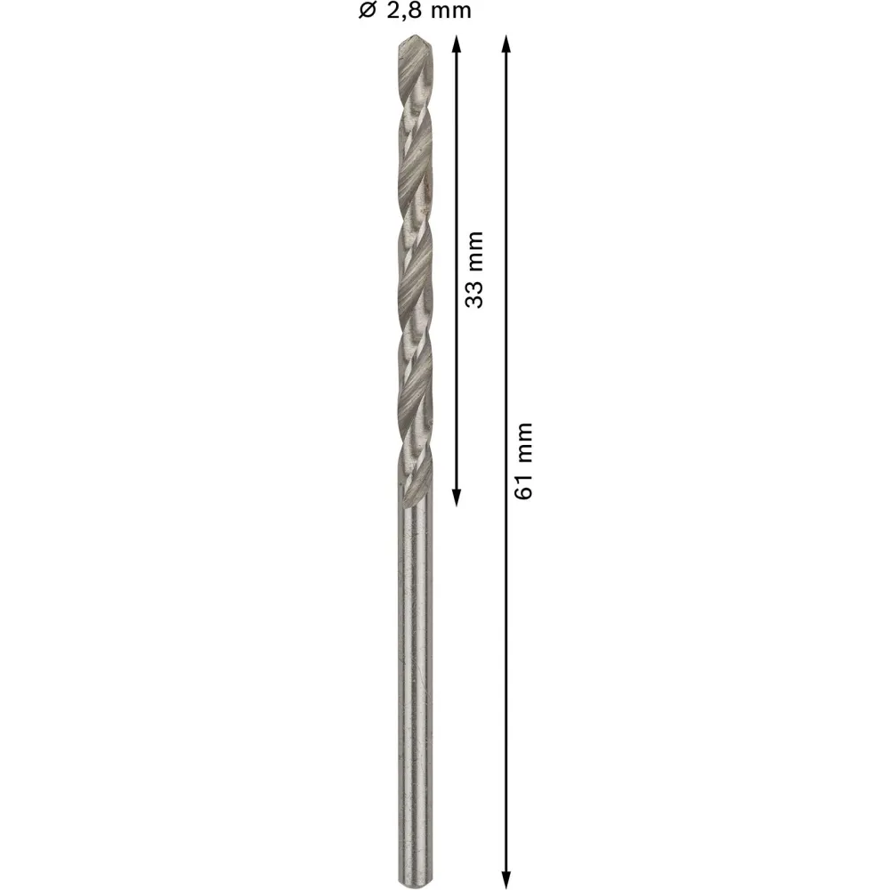 Bosch PRO Metal HSS-G Spiralbohrer 2,8 x 33 x 61 mm - 2608595054