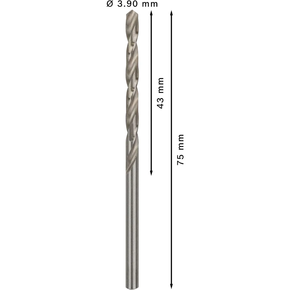 Bosch PRO Metal HSS-G Spiralbohrer 3,9 x 43 x 75 mm - 2608585485