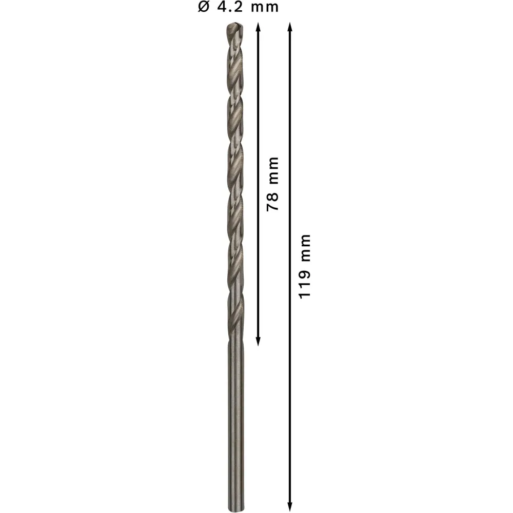 Bosch PRO Metal HSS-G Spiralbohrer 4,2 x 78 x 119 mm - 2608596817