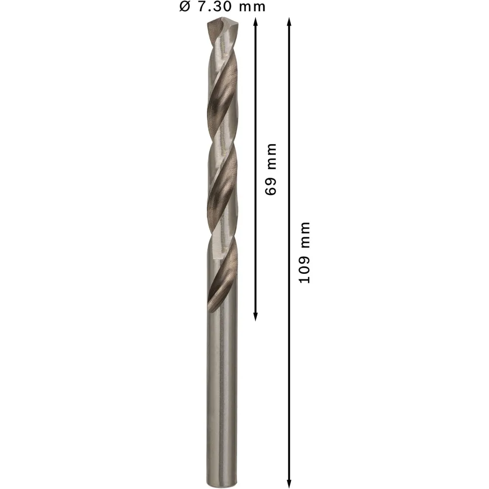 Bosch PRO Metal HSS-G Spiralbohrer 7,3 x 69 x 109 mm - 2608585502