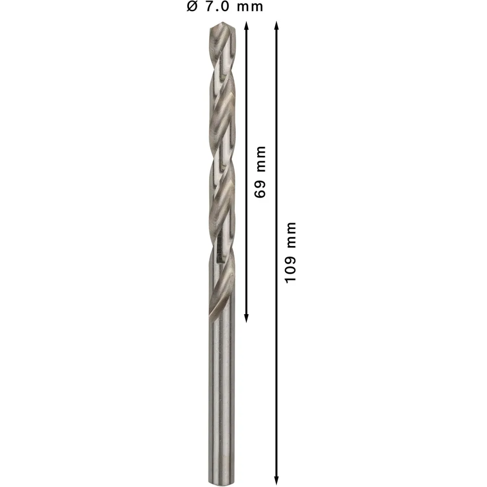 Bosch PRO Metal HSS-G Spiralbohrer 7 x 69 x 109 mm - 2608595070