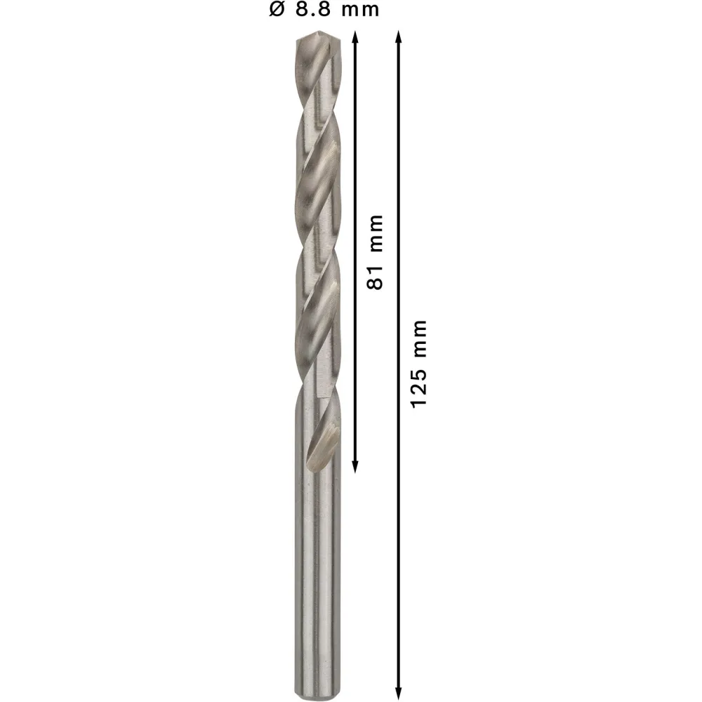 Bosch PRO Metal HSS-G Spiralbohrer 8,8 x 81 x 125 mm - 2608595074